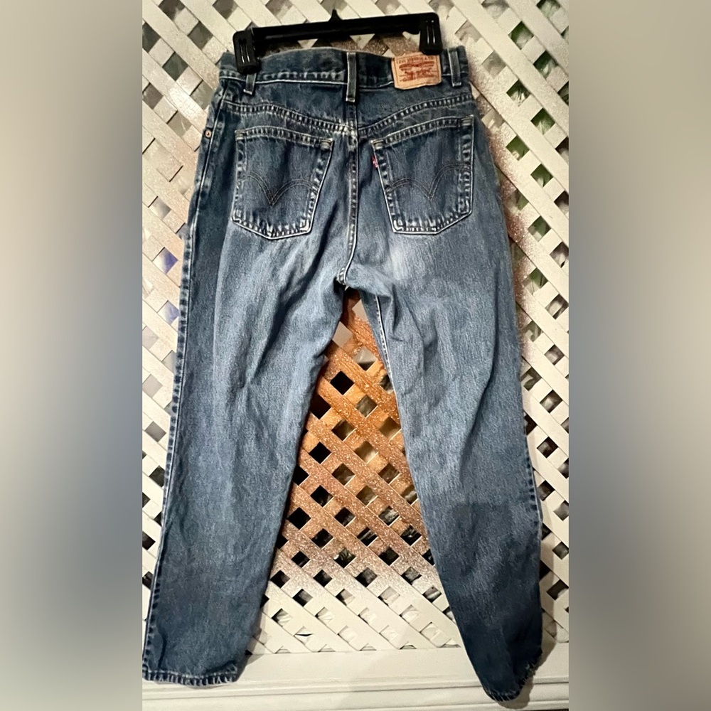 Levi's 550 Relaxed Tapered Blue Jeans High Rise size 10